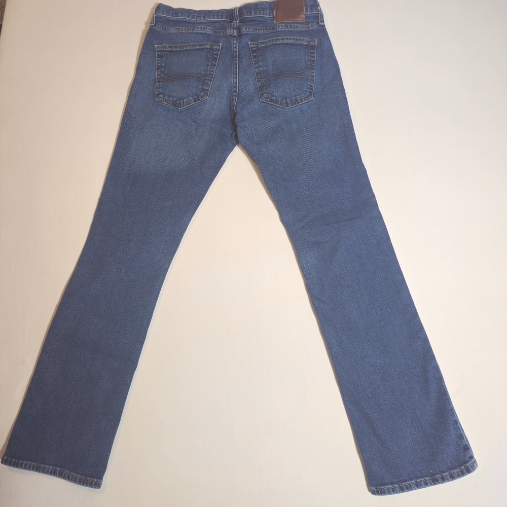 Hollister Epic Flex Bootcut Jeans Mens 31x32 Blue Denim Casual Mid Rise Preppy - Picture 4 of 10